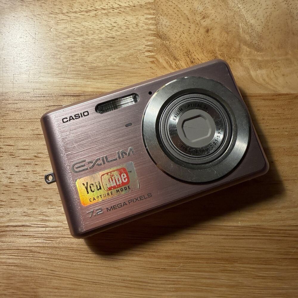 Parts or Repair Casio Exilim EX-Z77 7.2MP Digital Camera PINK Lens Error no Batt